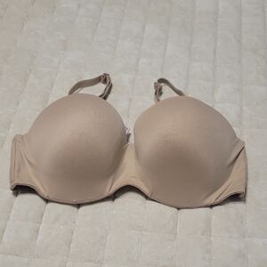 Victoria's Secret Lined Strapless Convertable Nude Bra